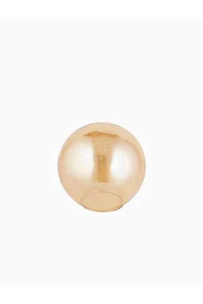 burenze Bal Cam Kapalı Yedek Avize Camı Bal Glop Cam 14 Cm Çap ürün görseli 1