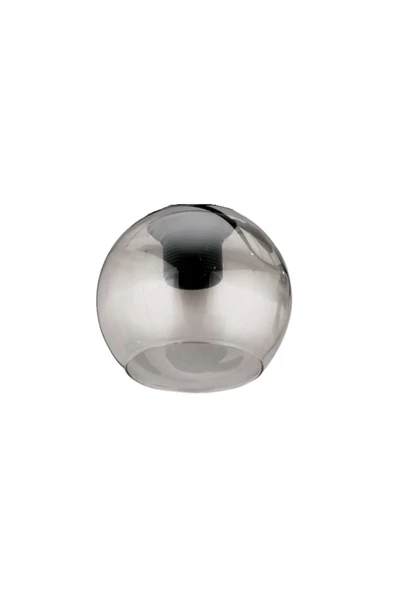 burenze Açık Yedek Füme Avize Camı Çap 14 Cm Ağız Çapı 4.5 Cm Glop Cam ürün görseli 1