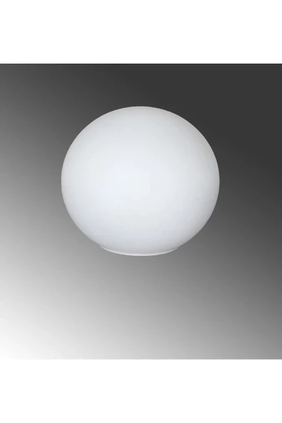 burenze Beyaz Cam Kapalı Yedek Avize Camı Beyaz Glop Cam 14 Cm Çap ürün görseli 1