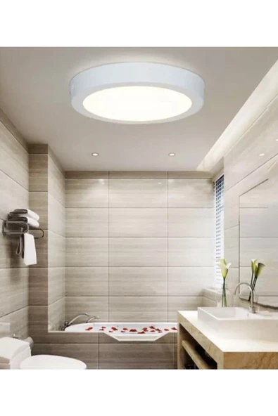 Fico Home Modern Ledli Avize Tavana Sıfır Salon Mutfak Oturma Odası Avize Panel Light 6400k Beyaz Işık ürün görseli 1