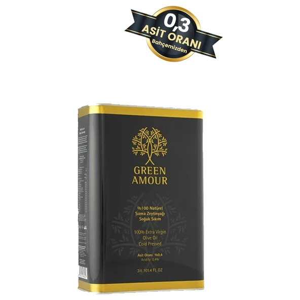 Green Amour Soğuk Sıkım Zeytinyağı 3000 ml e ürün görseli 1