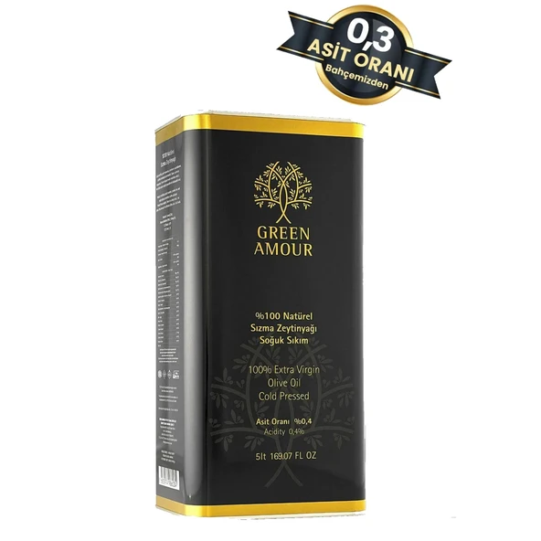 Green Amour Soğuk Sıkım Zeytinyağı 5Lt ürün görseli 1