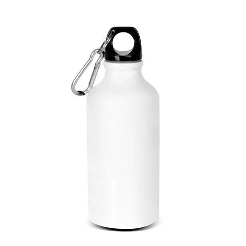 Boomug Karabinerli Alüminyum Matara 400 Ml -Beyaz ürün görseli 1