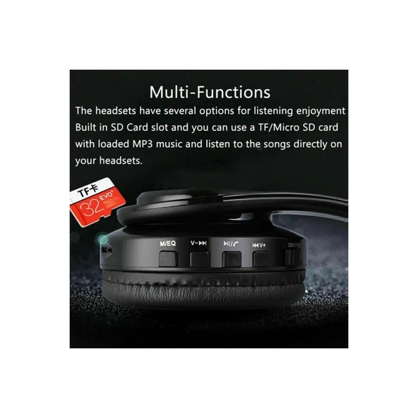 Torima B39 Bluetooth Kablosuz Stereo Kulaklık Siyah - Resim 3