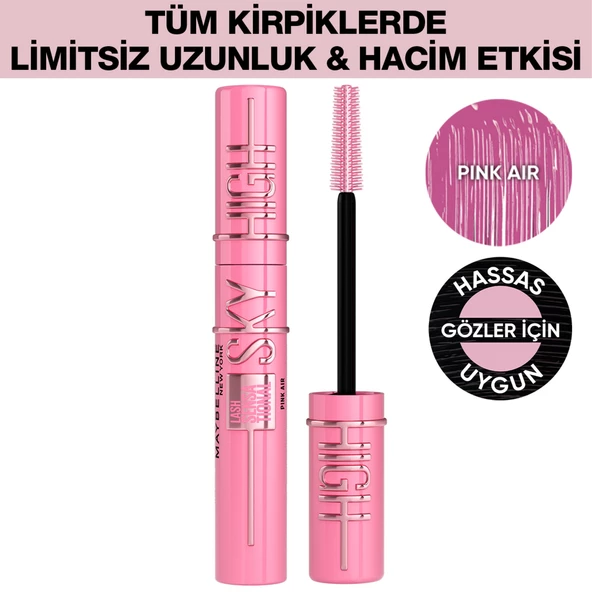 Maybelline New York Lash Sensational Sky High Pink Air Maskara ürün görseli 1