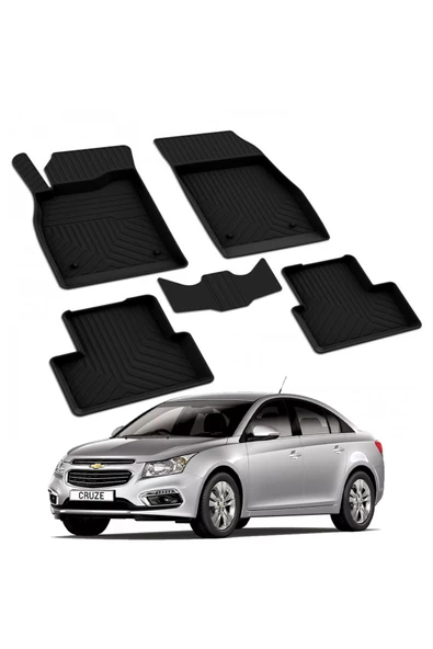 YEO  CHEVROLET CRUZE SERİSİ 2009-2016 Model Yılları İçin Uyumlu Yeo 4D Paspas Takımı ürün görseli 1