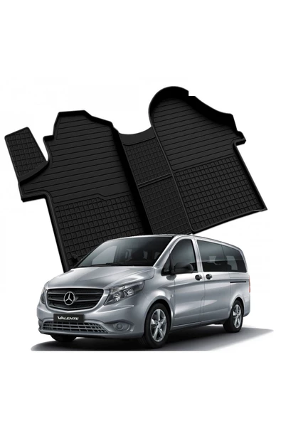 YEO  MERCEDES VITO W447 2014-2024 Model Yılları İçin Uyumlu Yeo 4D Havuzlu Paspas Takımı ürün görseli 1