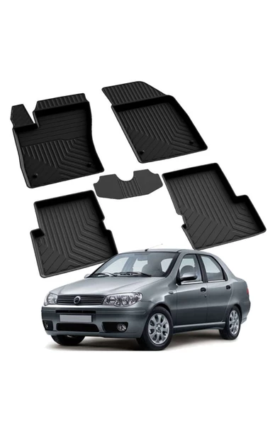 YEO  FIAT ALBEA 2002-2012 Model Yılları İçin Uyumlu Yeo 4D Havuzlu Paspas Takımı ürün görseli 1