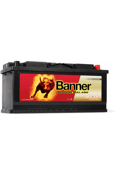 Banner  60501  105Ah 12V  AGM Running Bull - AGM Marş Aküsü ürün görseli 1