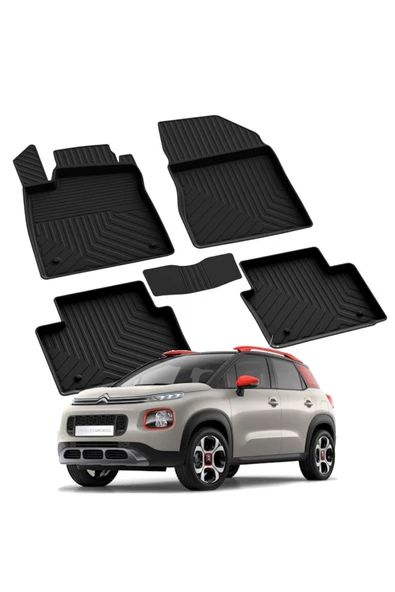 YEO  CITROEN C3  AİRCROSS 2017-2021 Model Yılları İçin Uyumlu Yeo 4D Havuzlu Paspas Takımı ürün görseli 1