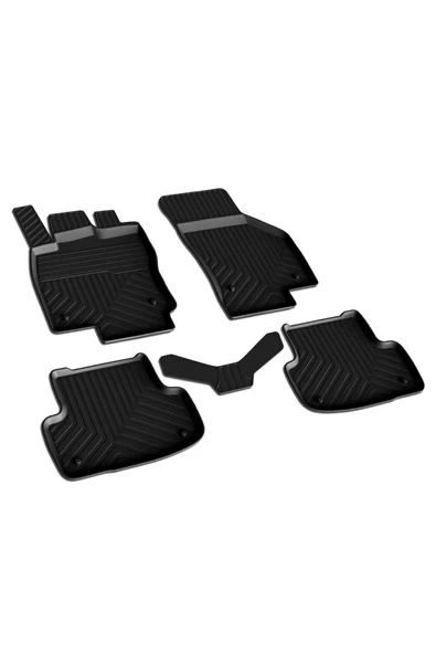 YEO  Audi A3 2012-2020 Model Yılları İçin Uyumlu Yeo 4D Paspas Takımı ürün görseli 1