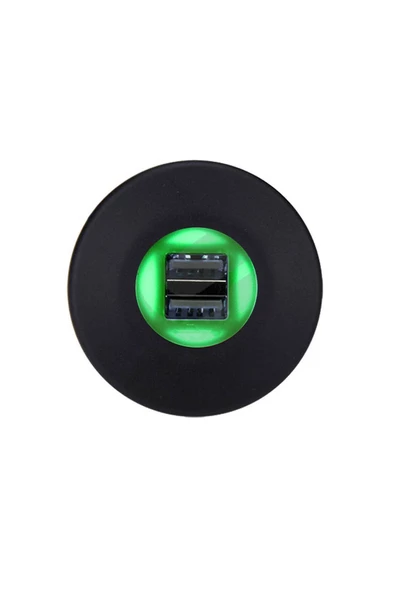 YEO  Çift Usb Işıklı Araç Şarj Soketi 12-24v 4.2a ürün görseli 1