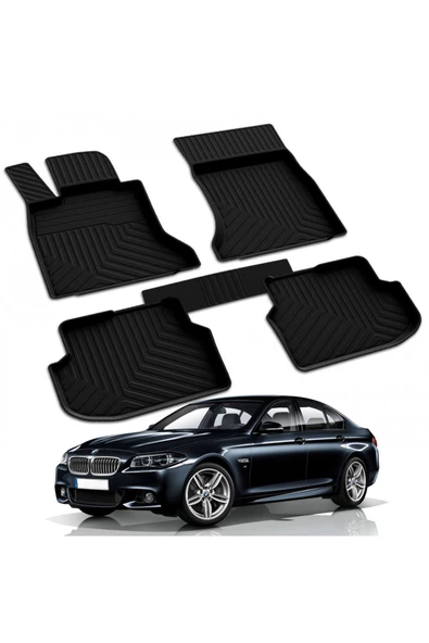 YEO  BMW 5 SERİSİ F10 2010-2013 Model Yılları İçin Uyumlu Yeo 4D Paspas Takımı ürün görseli 1