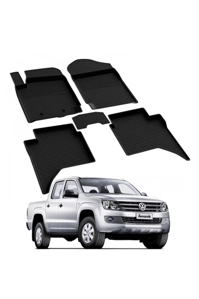 YEO  VOLKSWAGEN AMAROK 2010-2020 Model Yılları İçin Uyumlu Yeo 4D Havuzlu Paspas Takımı ürün görseli 1