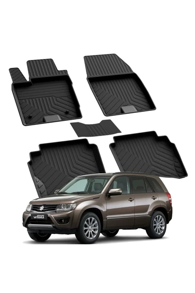 YEO  SUZUKI VITARA 2015-2024 Model Yılları İçin Uyumlu Yeo 4D Havuzlu Paspas Takımı ürün görseli 1
