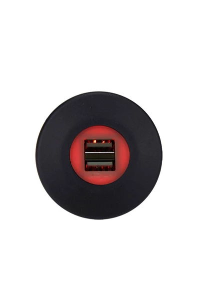YEO  nslx Usb Işıklı Araç Şarj Soketi 12-24v 4.2a StorewNew 1037065 ürün görseli 1