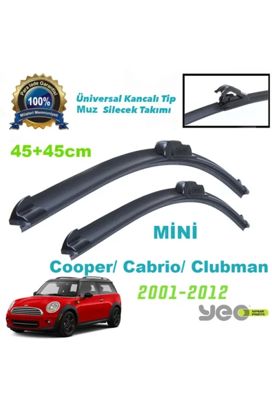 YEO  Mini Cooper Aeroflex Muz Silecek Takımı ürün görseli 1