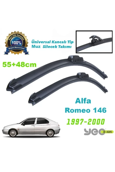 YEO  Alfa Romeo 146 Universal Muz Silecek Takımı 1997-2000 ürün görseli 1