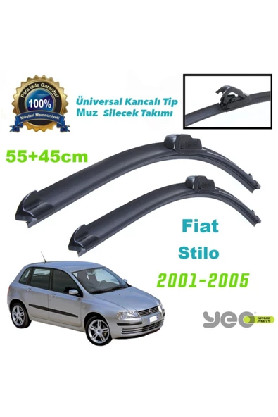 YEO  Fiat Stilo Aeroflex Muz Silecek Takımı 2001-2005 ürün görseli 1