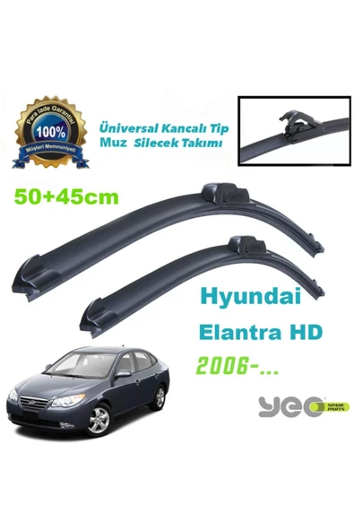 YEO  Hyundai Elantra Aeroflex Muz Silecek Takımı ürün görseli 1