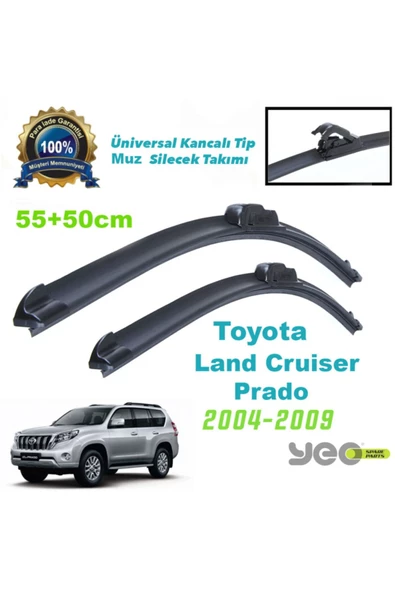 YEO  Toyota Land Cruiser Prado (2004-2009) Muz Silecek Takımı Aeroflex ürün görseli 1