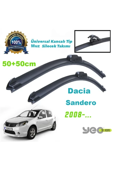 YEO  Dacia Sandero Aeroflex Muz Silecek Takımı ürün görseli 1