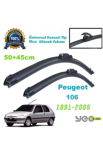 YEO  Peugeot 106 Aeroflex Muz Silecek Takımı ürün görseli 1
