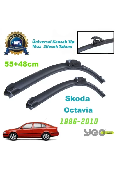 YEO  Skoda Octavia (2005-2010) Aeroflex Muz Silecek Takımı ürün görseli 1