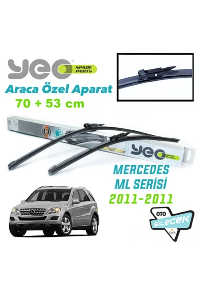 YEO  Mercedes Ml Serisi Ön Silecek Takımı 2011-2011 Aeroflex ürün görseli 1