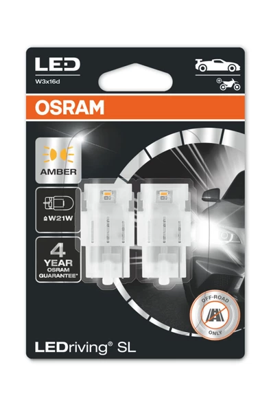Osram  T20 Tek Devreli Led Ampul Sarı 12V 7505DYP (1 Takım-2 Adet) ürün görseli 1
