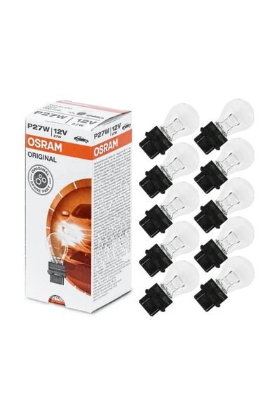 Osram  12v P27w Siyah Soketli Fren Ampulü - 10 adet 3156 ürün görseli 1