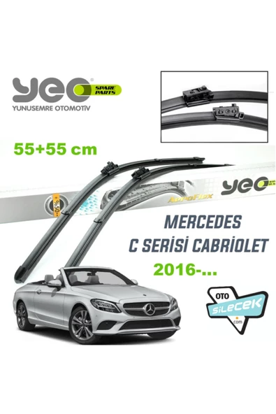 YEO  Mercedes C Serisi Cabrio Aeroflex Silecek Takımı 2016-.. ürün görseli 1