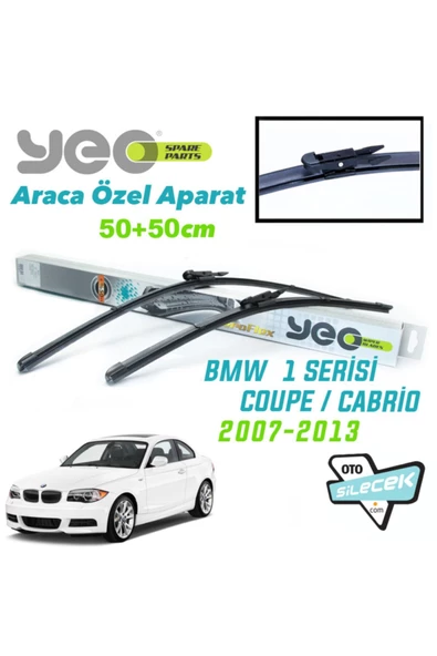 YEO  Bmw 1 Serisi Coupe / Cabrio Silecek Takımı 2007-2013 ürün görseli 1