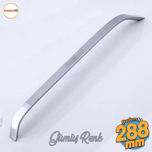 Şahin Krom Gümüş Metal Kulp 288 mm - 28.8 cm Mobilya Çekmece Mutfak Dolabı Dolap Kulpları Kulb Kulpu ürün görseli 1