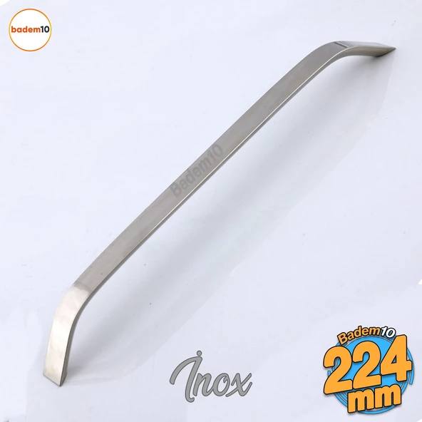 Şahin Metal İnox Kulp 224 mm Mobilya Çekmece Mutfak Dolabı Dolap Kapak Kulpları Kulb Kulpu 22.4 cm ürün görseli 1