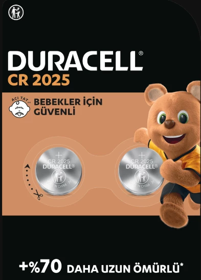 DURACELL LITHIUM 2025 2BL TR 2022AW 5017623 ürün görseli 1
