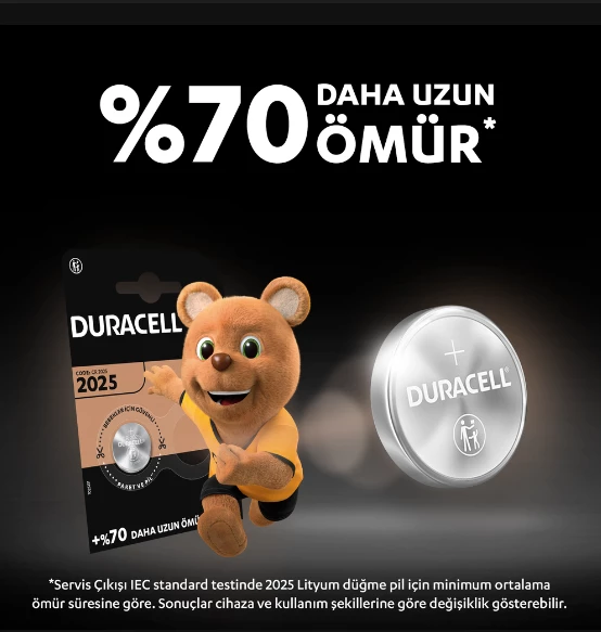 DURACELL LITHIUM 2025 2BL TR 2022AW 5017623 - Resim 3