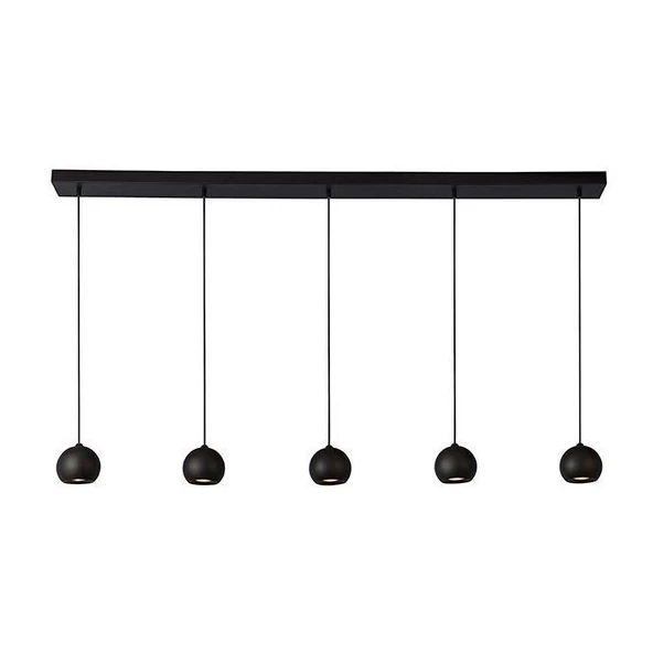 Rsylight Masa Üstü 5 Li Led Avize Siyah Led Spot Bar Ve Tezgah Üstü Led Avize Panasonıc Günışığı Ampullü ürün görseli 1