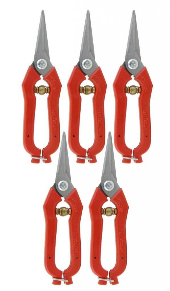 Göcen (5 Adet ) Narenciye Üzüm Bağ Budama Makası 19 Cm (YENİ) ürün görseli 1