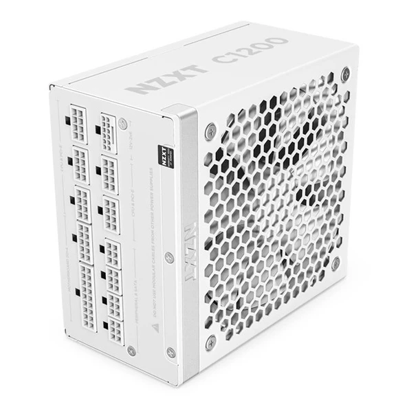 NZXT 1200W 80+ GOLD C1200 PA-2G2BW-EU TAM MODÜLER POWER SUPPLY BEYAZ ürün görseli 1