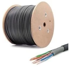 QPORT Q-CATO7 S/FTP 23AWG 500m CAT7 SİYAH KABLO (HALOGEEN FREE) FULL BAKIR ürün görseli 1
