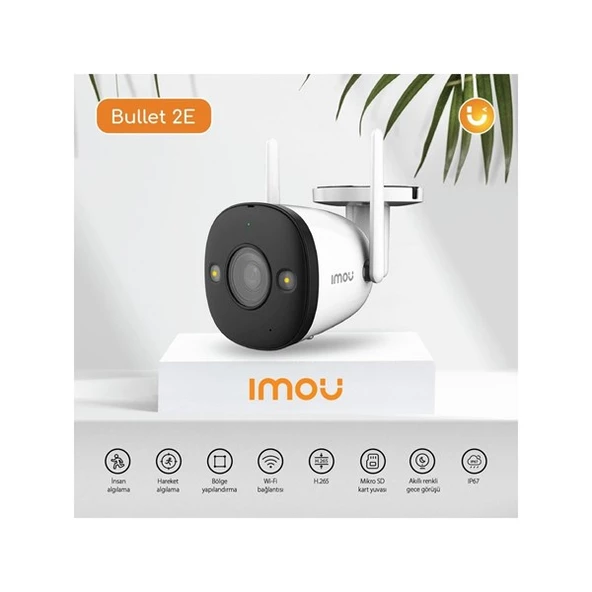 IMOU 3MP WIFI 3.6MM IPC-K3DP-3H0WF Dış Ortam Bullet Kamera (Bullet 2E) ürün görseli 1