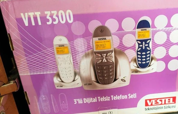 VESTEL VTT3300 DİJİTAL 3'LüTELSİZ TELEFON ürün görseli 1
