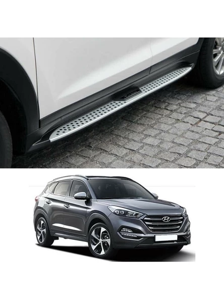 Hyundai Tucson Uyumlu 2004 2014 Yan Basamak Side Step Oem Style Siyah ürün görseli 1