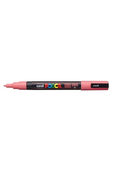 UNİ POSCA SU BAZLI POSTER MARKER 0.9-1.3 MERCAN PEMBE ürün görseli 1
