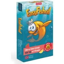 EasyFishoil Çocuk Çilek ve Limon Aromalı 30 Çiğneme Tableti ürün görseli 1