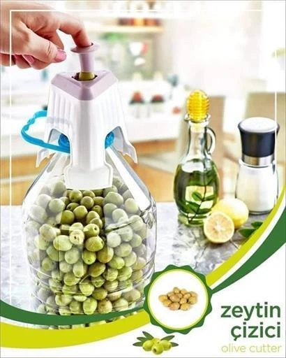 Kolay Zeytin Dilme Çizme Aparatı Pratik Kolay Zeytin Çizici Alet ürün görseli 1