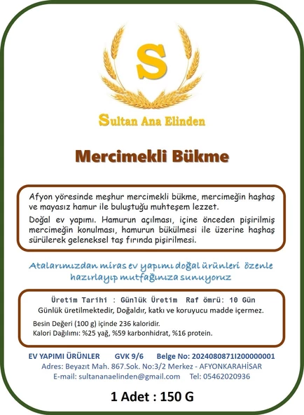 MERCİMEKLİ BÜKME BÖREK 5 ADET - Resim 2