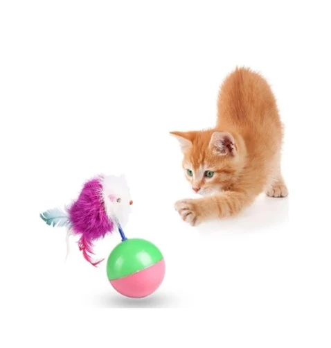 Fare Hacıyatmaz Kedi Oyuncağı Çok Renkli ürün görseli 1