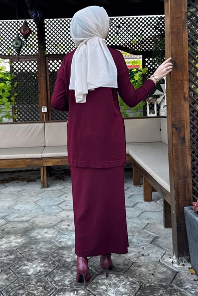 Sezen Triko Takım Bordo - Resim 12